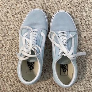 Baby blue old skool vans